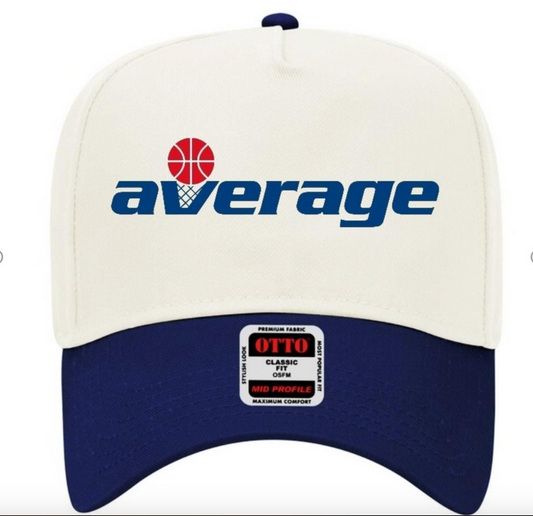 Two-Tone Snapback Hat (Navy/Natural)